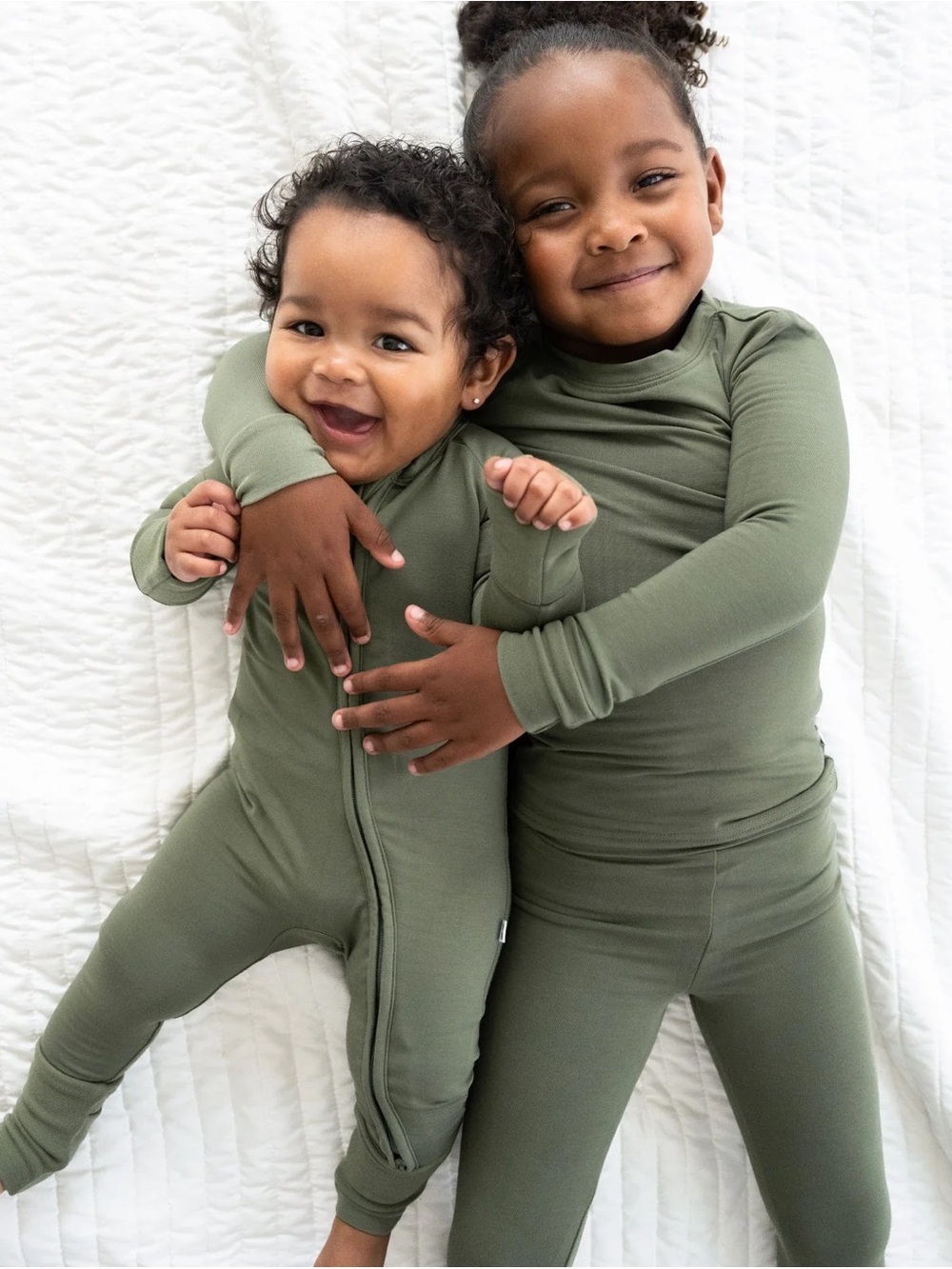 Little Sleepies Olive Cozy Two-Piece Pajama Set